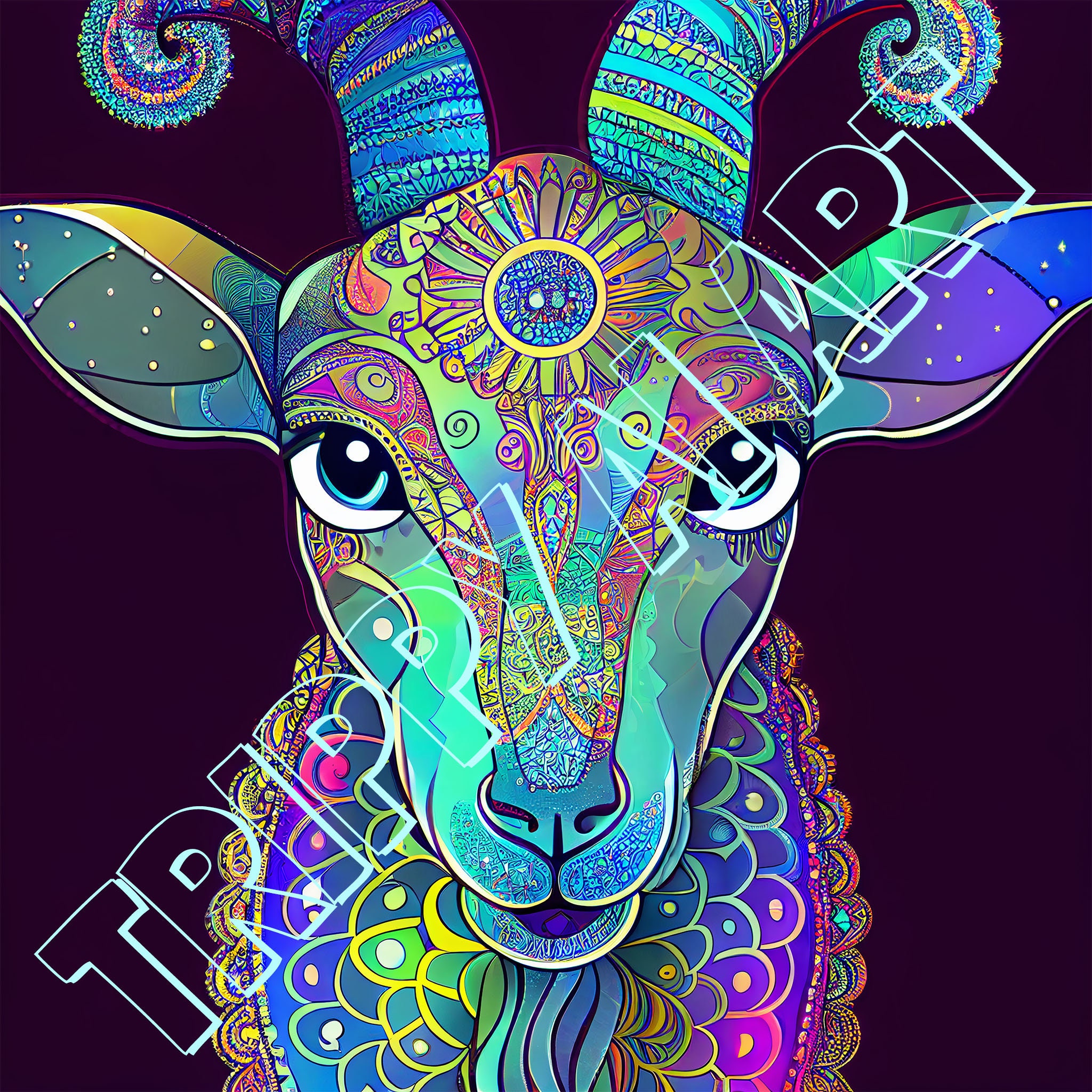 300dpi Printable AI Generated Art for Commercial Use Trippy Psychedelic ...