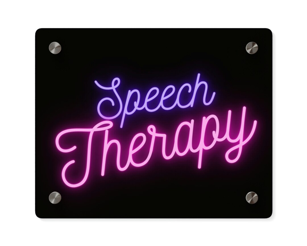 SLP Wall Sign | Speech Language Pathology Acrylic Wall Sign ...