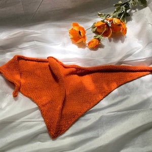 Bandana knitting pattern (English and French)