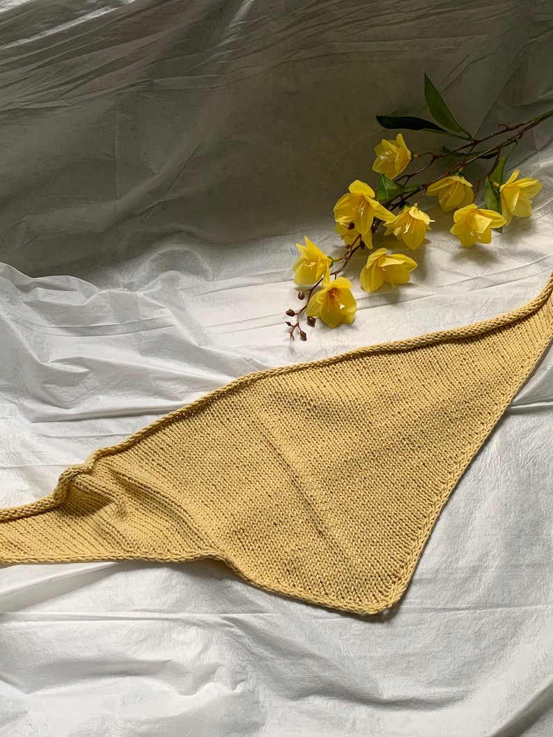 Bandana Knitting Pattern english and French Etsy