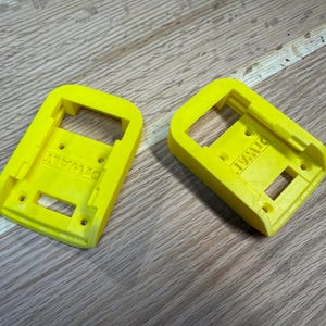 DeWalt Battery Holder | Wall Mount for DeWalt Batteries | Power Tool Organizer l Two Pack