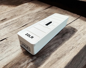 Étui à munitions .22LR imprimé en 3D | Peut contenir 100 cartouches | Boîte de rangement empilable pour munitions | Multicolore disponible