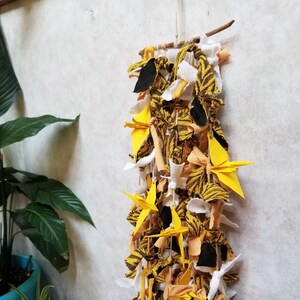 Handmade Dreamcatcher - Yellow Upcycled Dreamcatcher - Handmade Wall Hanging - Bumblebee Yellow Magic Catcher