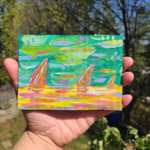 Ocean Art - Let's Go Sailing - Sailboat Series Original Painting