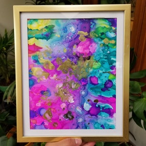 Colorful Abstract Art - Colorful Wall Art - Abstract Wall Art - Abstract Painting - Chasing Rainbows Dreamscape Original Alcohol Ink