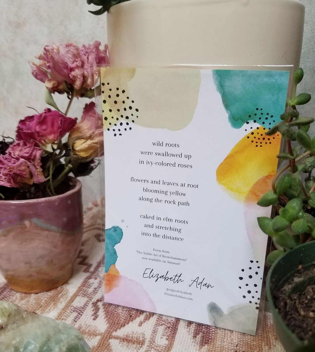 Poem Print - Wild Roots - Etsy