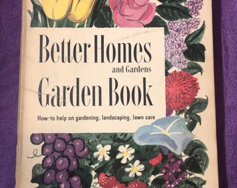 Better Homes and Gardens, Gartenbuch, Hilfe bei Garten- und Landschaftsgestaltung, Rasenpflege, Hardcover-Buch, 2.Auflage, 1954