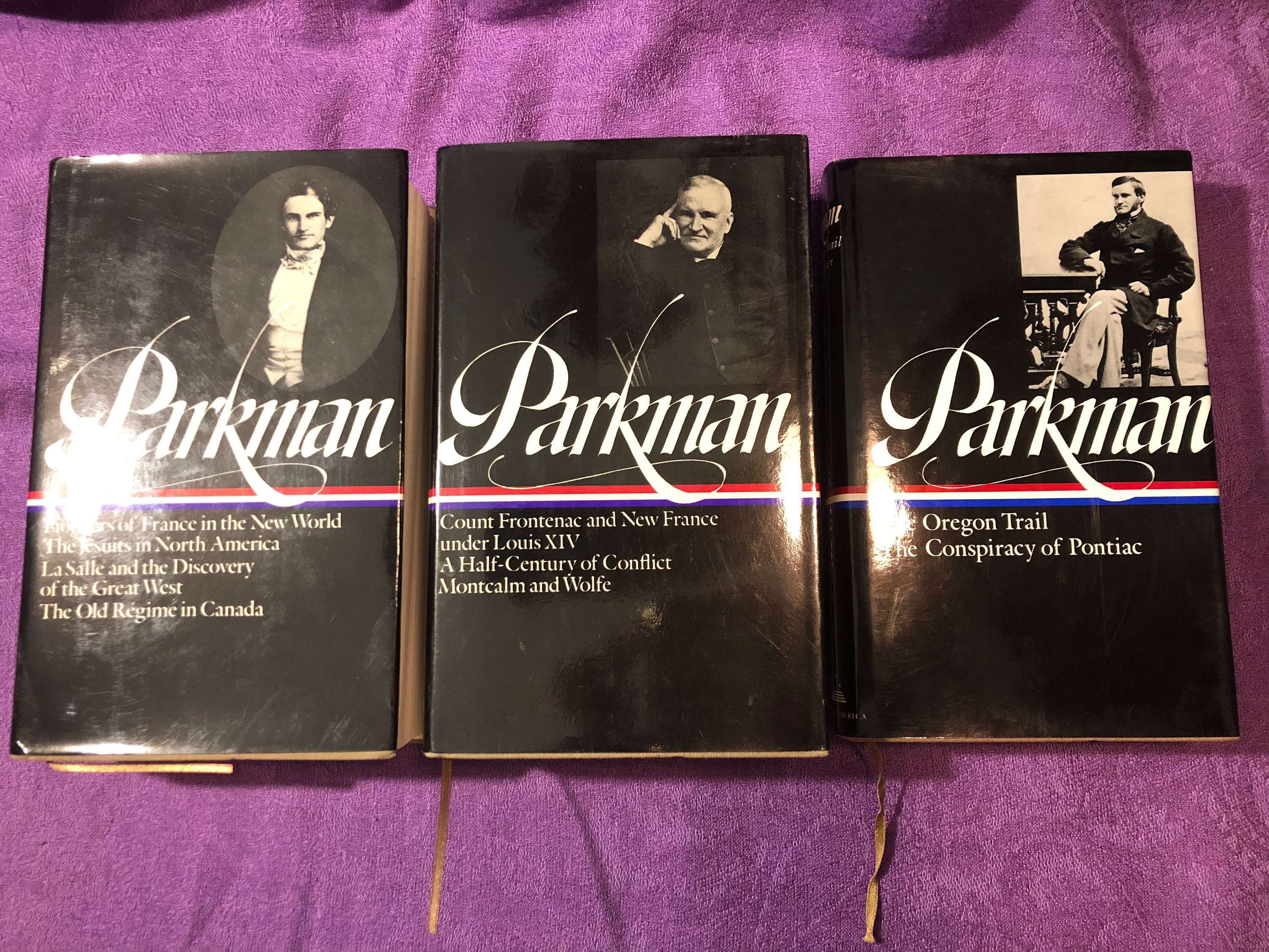Francis Parkman X 3, the Library of America, First Edition