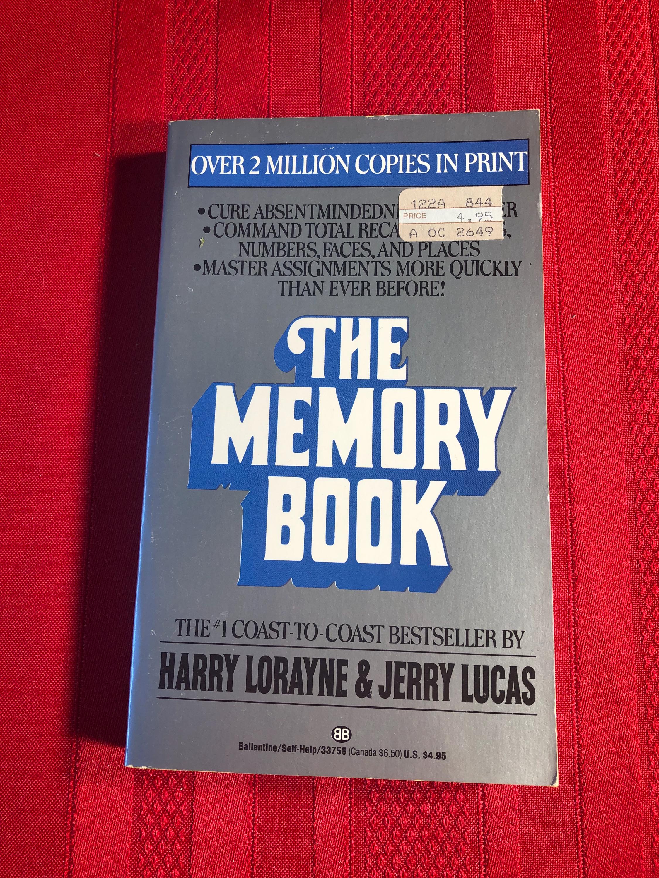 The Memory Book, by Harry Lorayne & Jerry Lucas, Paperback Book