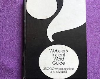 Webster’s Instant Word Guide, Hardcover-Buch, 1980