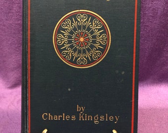 Hereward the Last of the English, door Charles Kingsley, eerste editie, hardcover, boek zonder copyright, 1895-1904