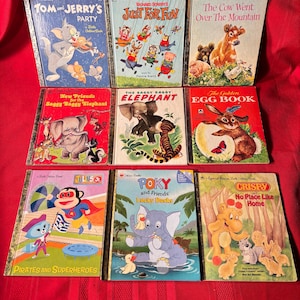 Little Golden Books, scegline uno per dieci dollari, Vintage, Libri per bambini, Libri illustrati,