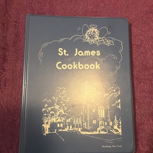 St. James Cookbook, Hamburg, NY, Vintage Cookbook, 1989