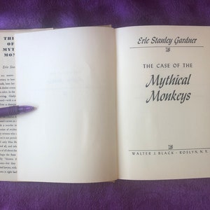 The Mythical Monkeys, von Erle Stanley Gardner, First Edition Hardcover Book, 1959 Bild 5