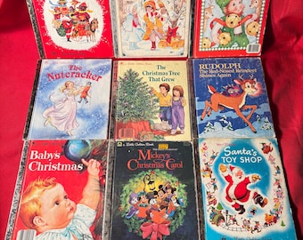 Little Golden Books, Pick One for Ten Dollars, Vintage, Children&#39;s Books, Christmas Holiday Books, Picture Books
