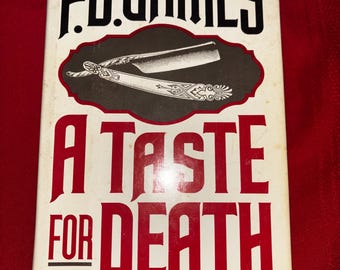 A Taste for Death, by P.D. James, Hardcover Book, 1986
