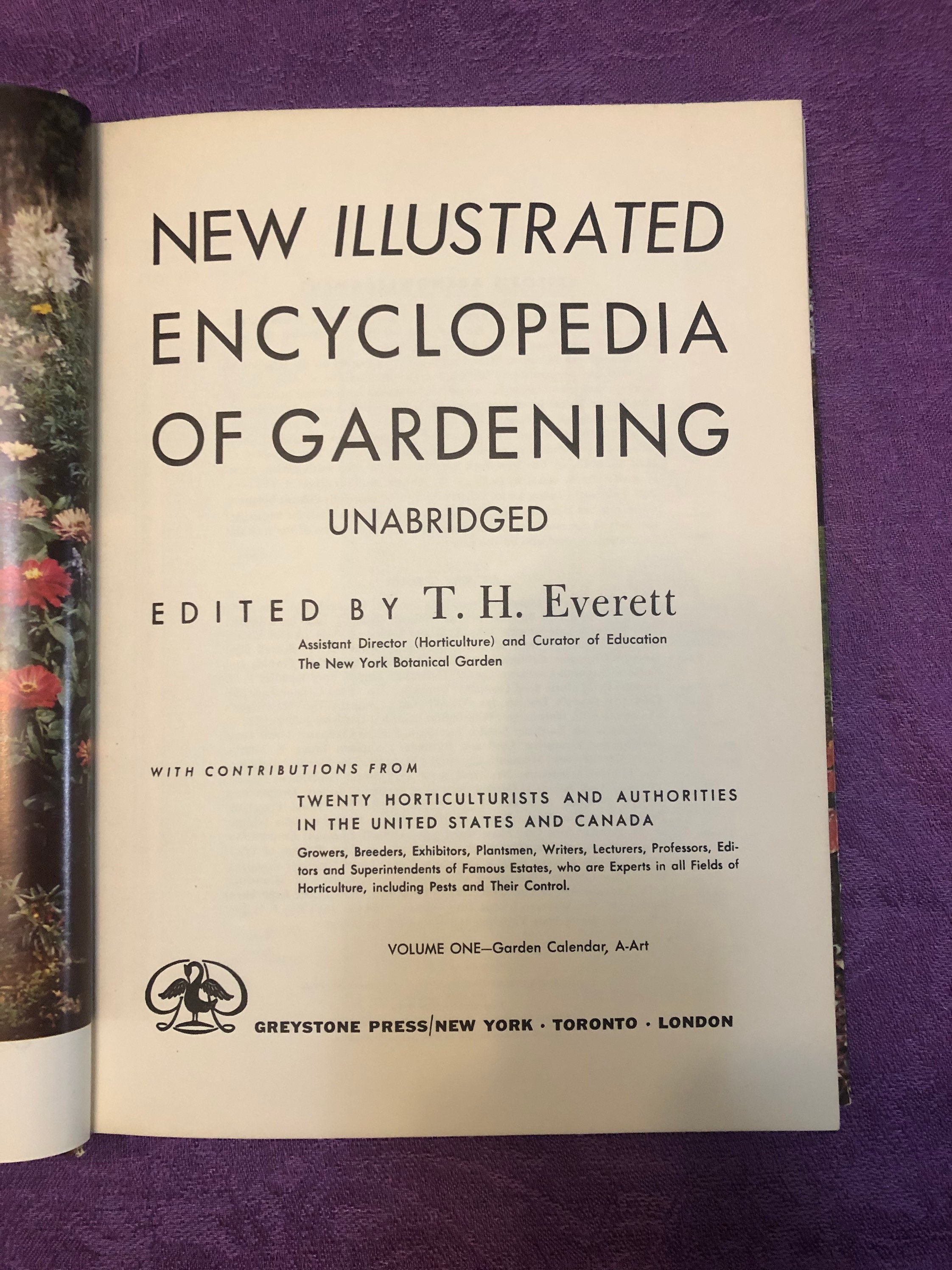 New Illustrated Encyclopedia of Gardening, Complete Set Plus 4, 1957 ...