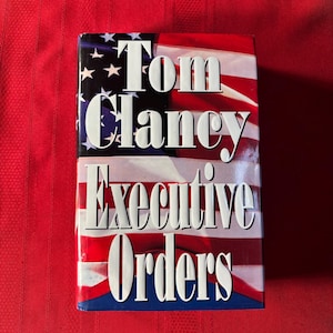 Executive Orders, by Tom Clancy, First Edition, Second Print, Hardcover Book, 1996, Damaged Book,
