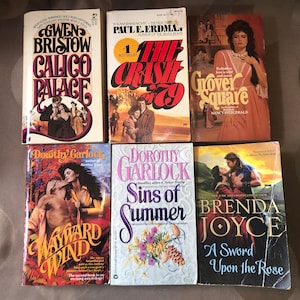 Paperback Book Bundle, Vintage, Bristow, Erdman, Fitzgerald, Garlock, Joyce, Romance Novels