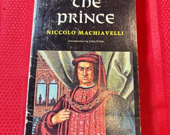 The Prince, by Niccolo Machiavelli, Introduction by John Tobin, Paperback Book, 1965