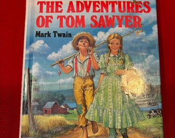 The Adventures of Tom Sawyer, by Mark Twain, Great Illustrated Classics, Hardcover Book, 1989