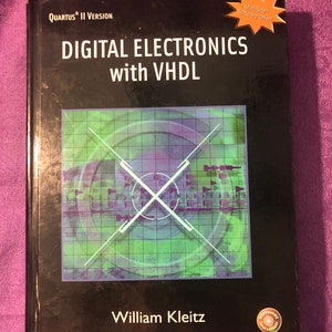 Digitale elektronica met VHDL-tekstboek, William Kleitz, Quartus II-versie, boek met harde kaft, software inbegrepen,