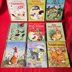 Little Golden Books, scegline uno per dieci dollari, Vintage, Libri per bambini, Libri illustrati,