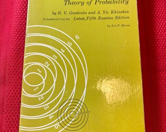 Introducción elemental a la teoría de la probabilidad, por B. V. Gnedenko y A. Ya. Khinchin, libro de bolsillo, 1962