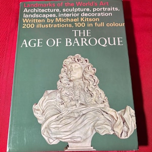 The Art of Baroque, Landmarks of the World&#39;s Art, Architecture, Sculpture, Portraits, Landscapes, Interior Decoration, Hardcover Book, 1966