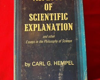 Aspects of Scientific Explanation, di Carl G. Hempel. Seconda ristampa. Libro con copertina rigida e sovraccoperta, 1966.