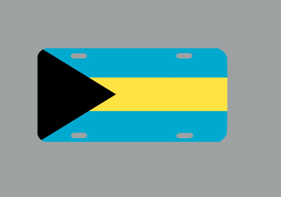 Bahamas Flag License Plate Tag | Sublimation License Plate | Bahamas ...