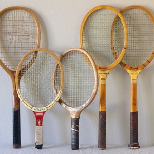 Vintage Tennis Rackets for Display - Retro Sports Decor