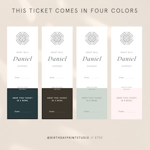 Personalized Doljabi Raffle Ticket, Korean 1st birthday, Dohl Decoration, Dol, Doljanchi, Korean first birthday, 돌잡이,첫돌, DIGITAL FILE