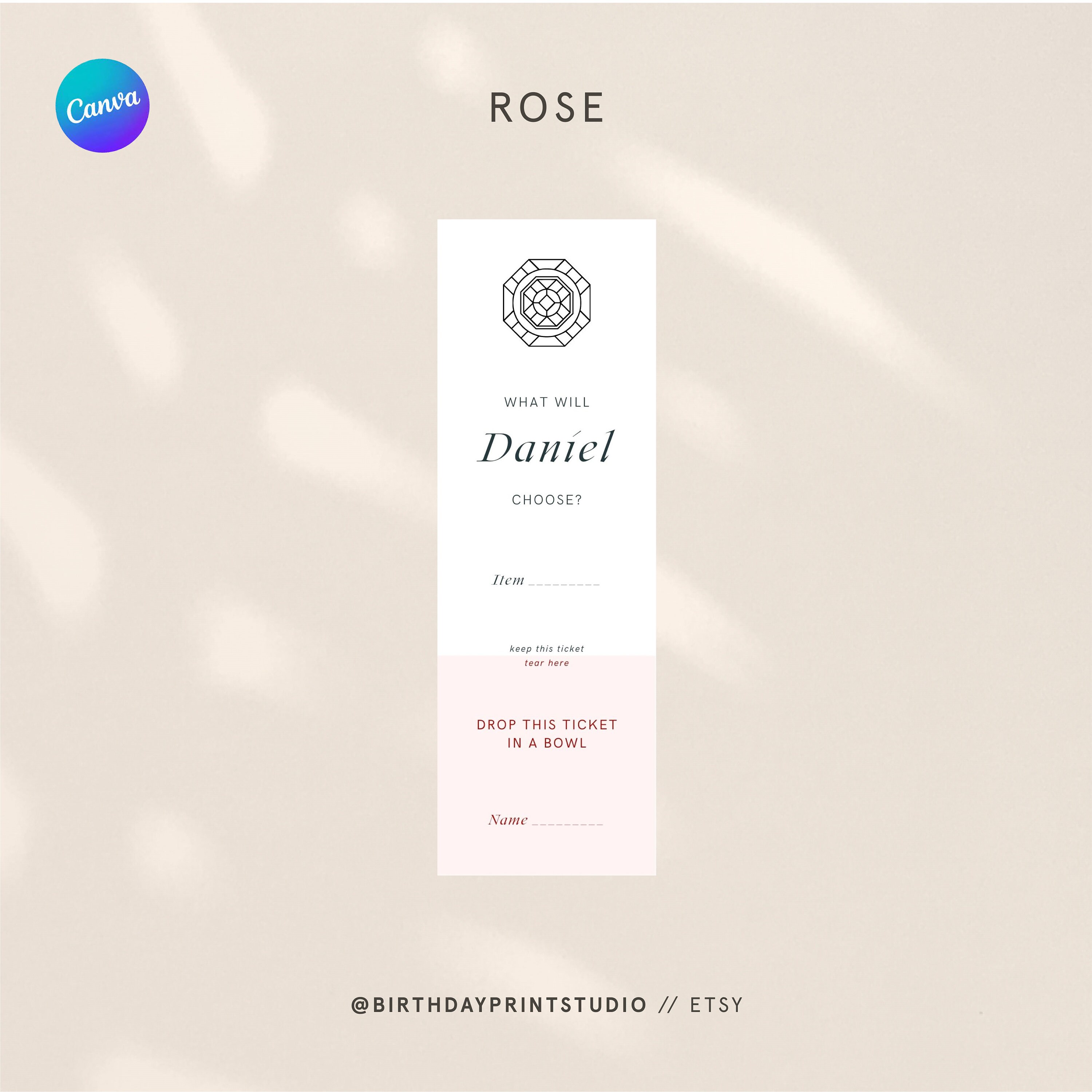 Personalized Raffle T Personalized Doljabi Raffle Ticket: Korean First Birthday (digital File ...
