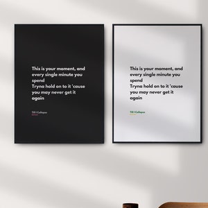 Eminem - &quot;Till I Collapse&quot; Song Quote Poster Digital Download, Quotes from Songs, Wall Art, Singers and Artists Songs, Inspiration, Quotes