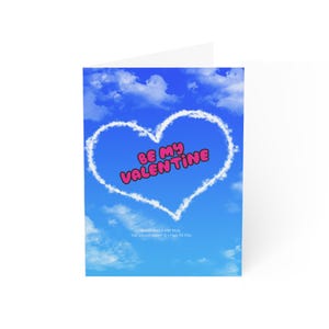 Cartões de felicitações, Cartão de Dia dos Namorados CHEMtrails em forma de coração, Cartões de felicitações Chemtrail, Cartões de amor, Papelaria romântica, Chemtrails de coração