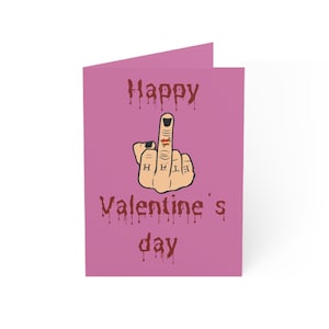 Majeur d'amour, carte de Saint-Valentin, tatouage coeur, carte offensante, carte grossière, carte sarcastique