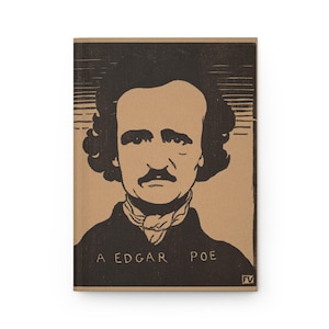 Edgar Allan Poe Hardcover Journal  Gothic Writing Book Raven Notebook for Writers & Journalers
