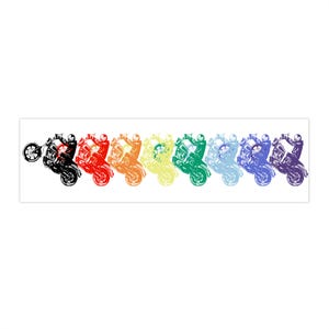 We Ride Equal  Motorcycle Equality Sticker  Biker Pride Vinyl Decal