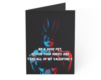 Greeting Cards, Mistress Dominatrix Valentine's Day Card Set (1, 10, 30, 50pcs) - BDSM, Femdom, Fetish, Kinky, Adult