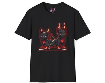 Hellhound Puppies T Shirt  Woof of the Underworld Dark Fantasy Tee  Gothic Dog Lover Gift