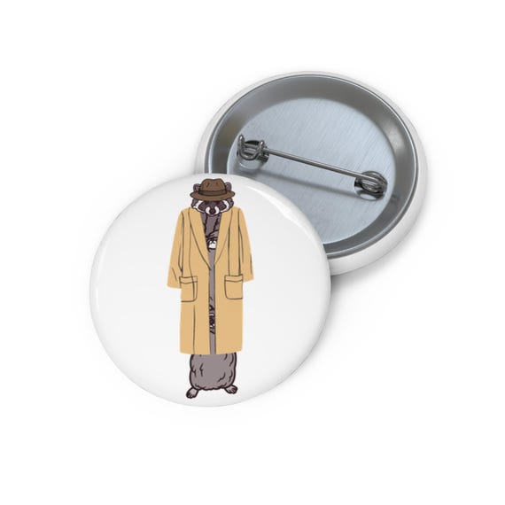 Totally Not raccoons in a Trench Coat Pin Funny Dnd Meme Pin