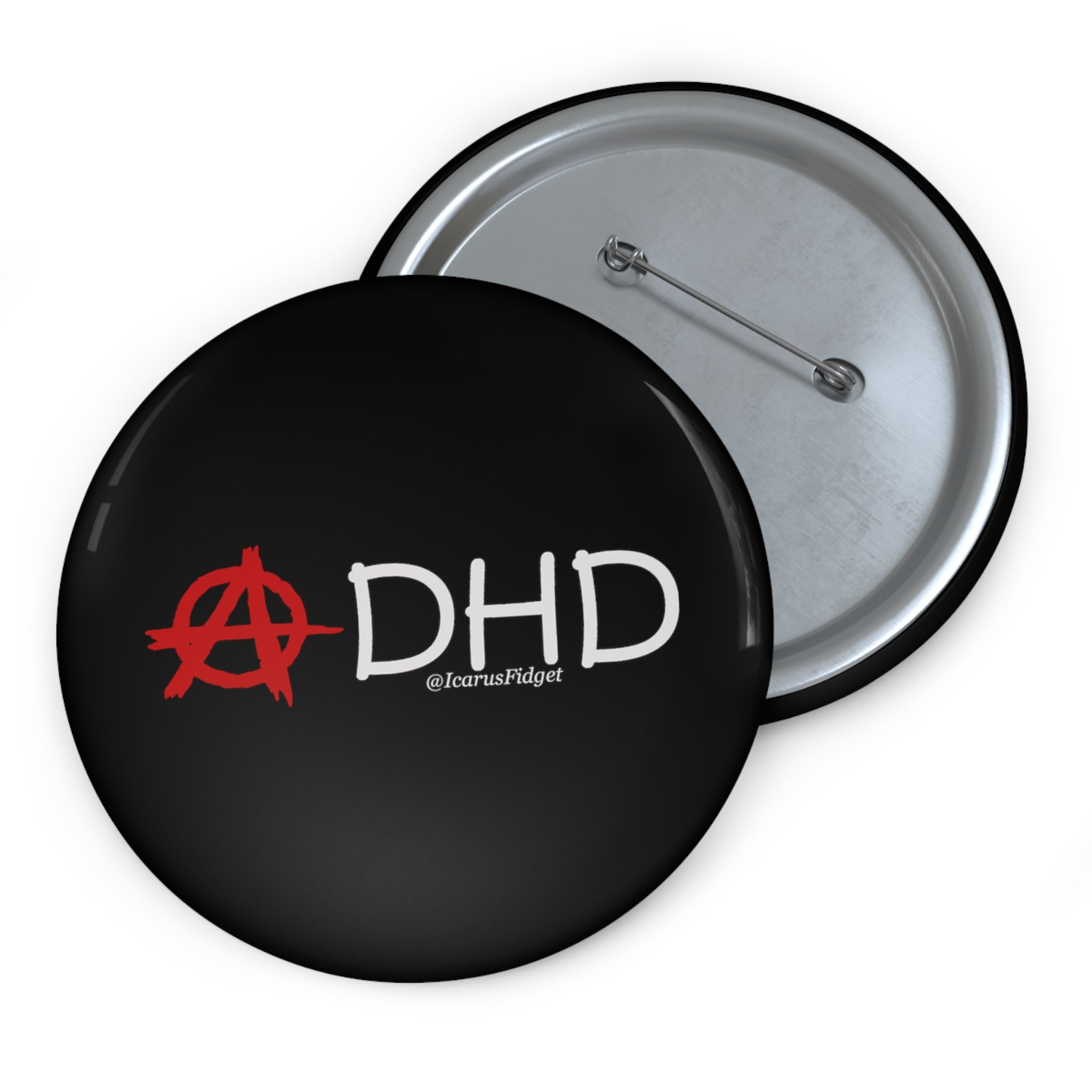 Anarchy in the ADHD - Pin Buttons - Etsy