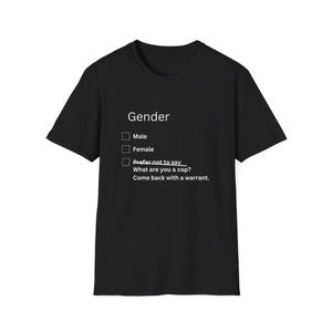 Gender Is A Construct T Shirt  Queer Theory Graphic Tee  Feminist & Trans-Affirming Statement Shirt