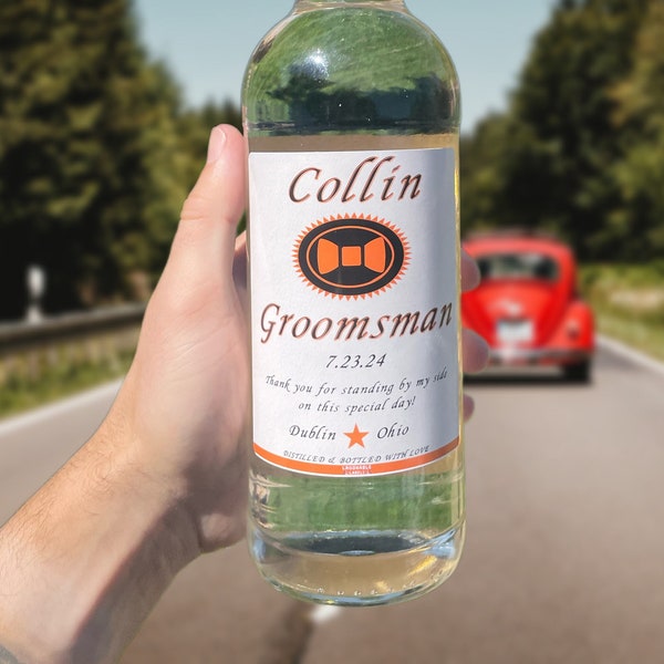 Tito's Vodka 750ml Label | Unique Personalized Gifts for Your Special Event | Perfect for Groomsman & Bridesmaid Gifts | Laughable Labels