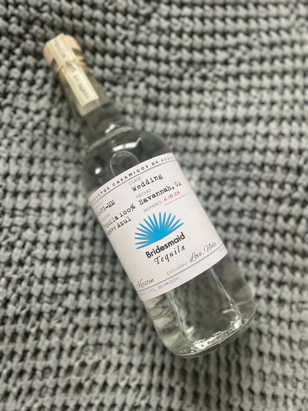 Custom Casamigos Tequila Label Personalized Fun for Your Etsy