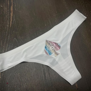 Queen Bee Wear Blacked Spades Thong, Queen of Spade thong, QoS Thong lingerie