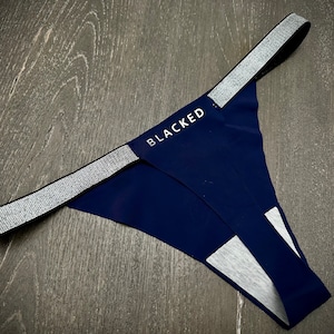 Queen of Spades Snowbunny BBC THONG - QOS Hotwife Strap Pantys sparkly Strap Lingerie