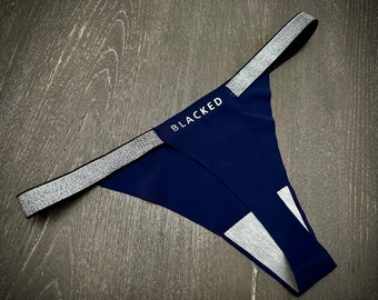 Queen of Spades Snowbunny BBC THONG - QOS Hotwife Strap Pantys sparkly Strap Lingerie