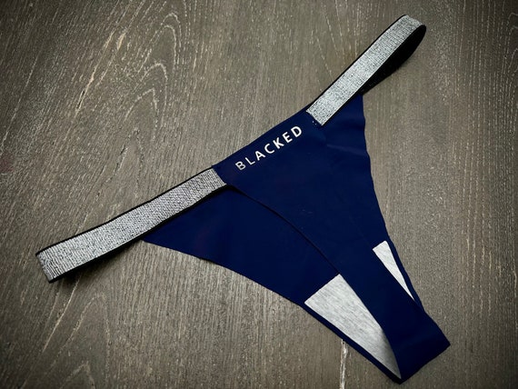 Queen of Spades Snowbunny BBC THONG - QOS Hotwife Strap Pantys sparkly Strap Lingerie